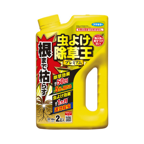 カダン根まで枯らす　虫よけ除草王プレミアム２Ｌ×４画像