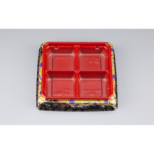 シーピー化成 弁当容器 BFハカマ膳21 こづち赤 本体(N)画像