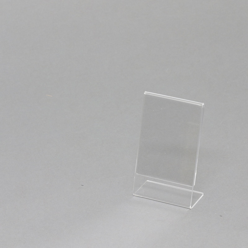 アクリルサインホルダー　Ｌ字片面　名刺　縦画像