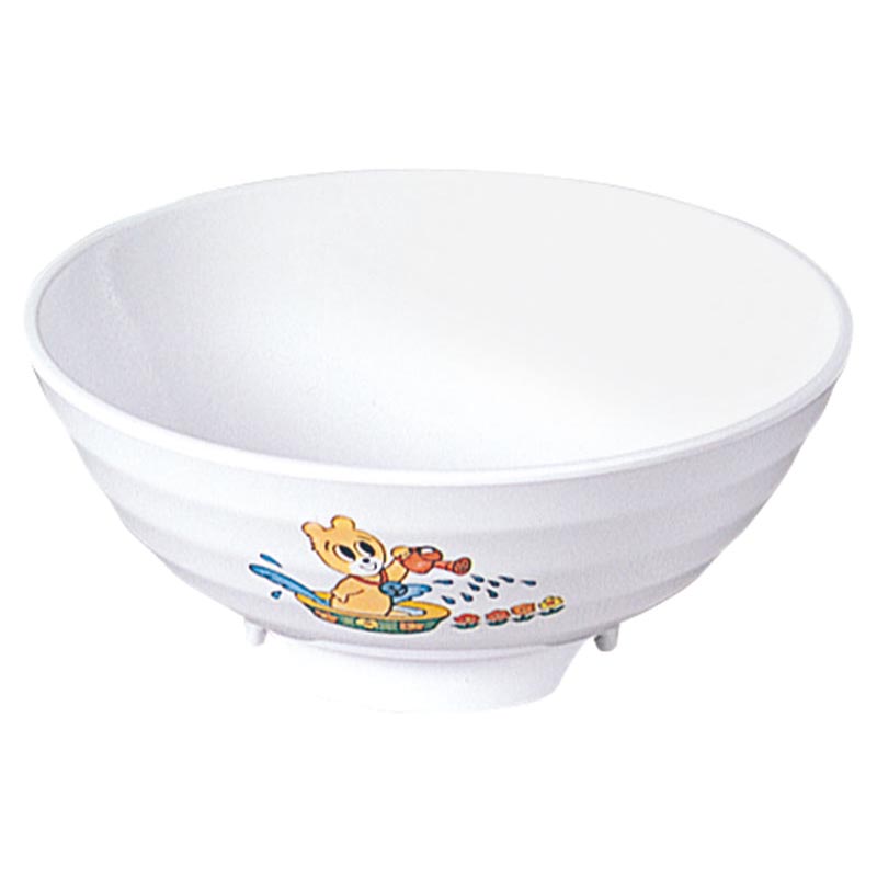 メラミン食器 お子様食器 KF-18 ラーメン丼(小) コロちゃん エンテック画像