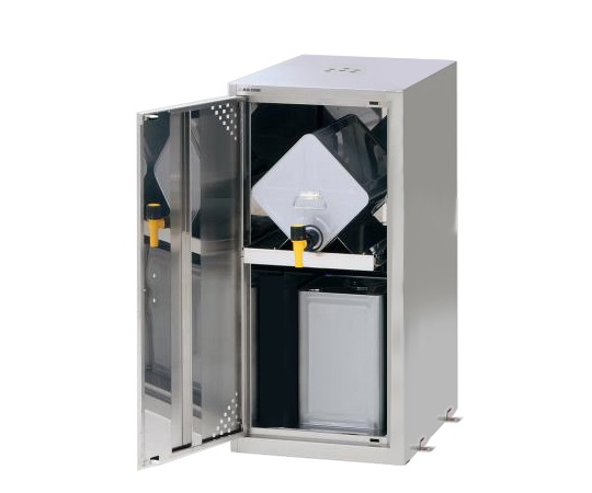 ラボサーバーラック（薬品保管庫・一斗缶用）　ステンレス製　1列1段画像