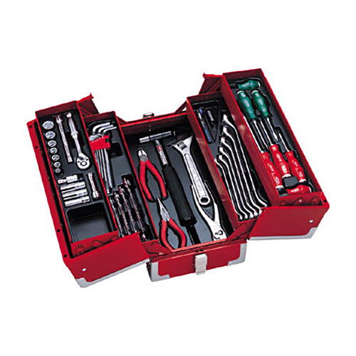 ﾂｰﾙｾｯﾄ 差込角9.5mm ｹｰｽ色ﾏｯﾄﾌﾞﾗｯｸ 1ｾｯﾄ画像