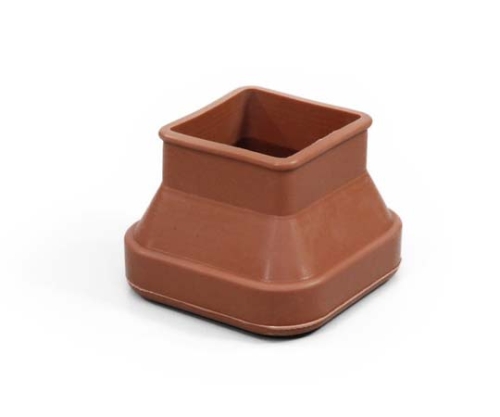 フリーサイズゴム脚キャップ(バラ) 角 30～40ミリ用 茶画像