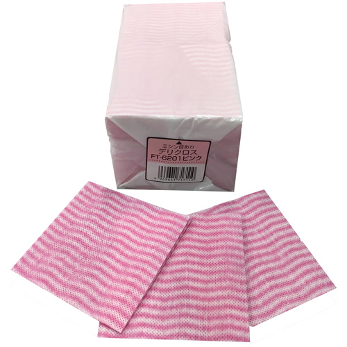 ﾃﾞﾘｸﾛｽ 20×20cm ﾋﾟﾝｸ 1ﾊﾟｯｸ(100枚)画像