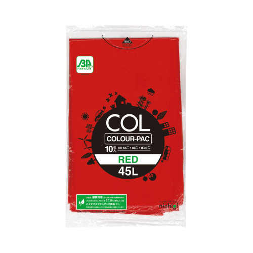 ＧＰカラーパック４５Ｌレッド１０枚入画像