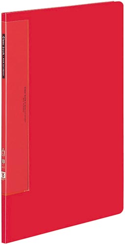 クリヤーブックＷＣ　固定式Ａ４縦１０Ｐ赤１０冊画像