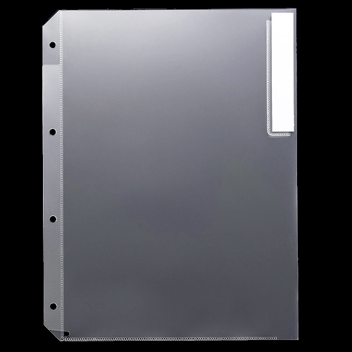 ｸﾘｱﾎﾙﾀﾞｰ 見出し付 A4ﾀﾃ 4穴 ｸﾘｱ 1ﾊﾟｯｸ(10枚)画像