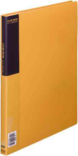 クリヤーブックベーシックＡ４縦２０ポケット黄１０冊画像