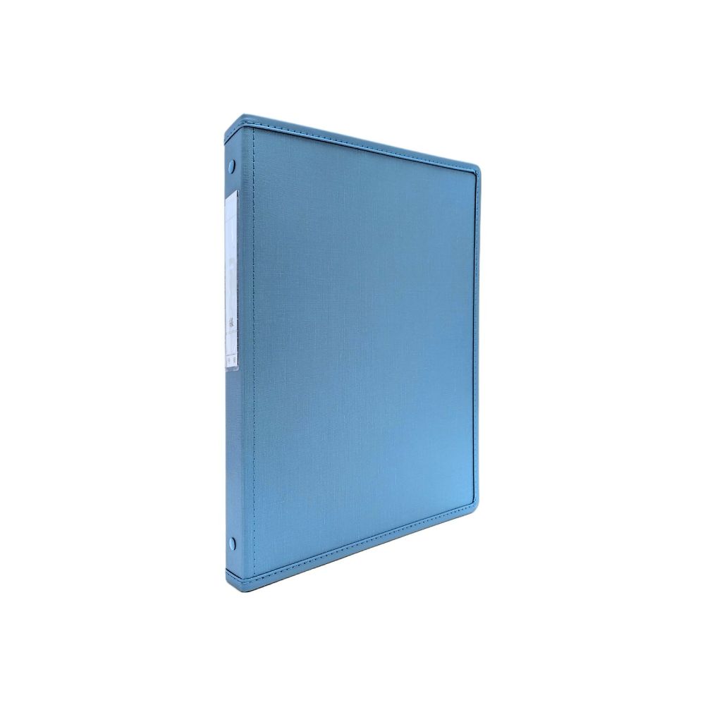 カルテブック（スタンダードタイプ） A4 4穴 ブルー 背幅30mm