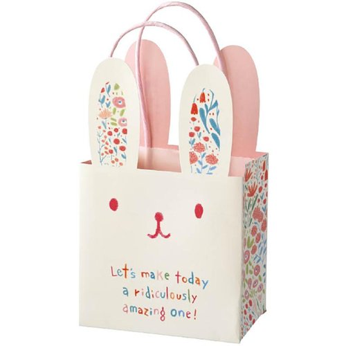 ラッピング用品 CYU-M1P クレヨンダイカットペーパーバッグ-1/ウサギ(20枚) ヘッズ画像