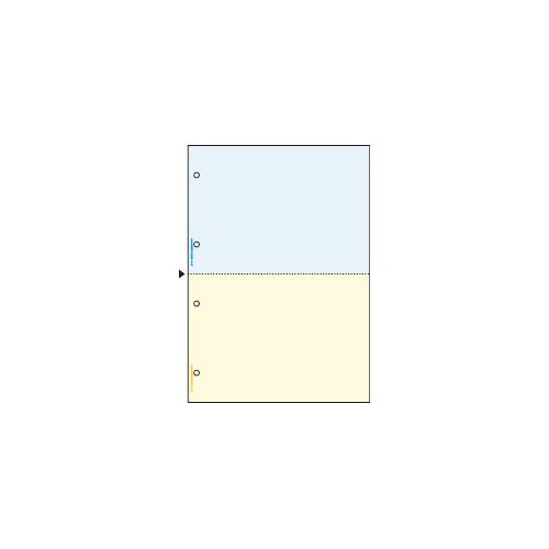 マルチプリンタ帳票　Ａ４カラー２面４穴　１２００枚画像