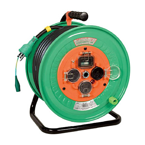 防雨･防塵型ﾄﾞﾗﾑ(単相100V) 30m 電工ﾄﾞﾗﾑ ｱｰｽ付 1台画像