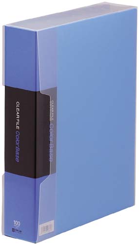 カラーベース固定式　Ａ４縦１００ポケット　青画像