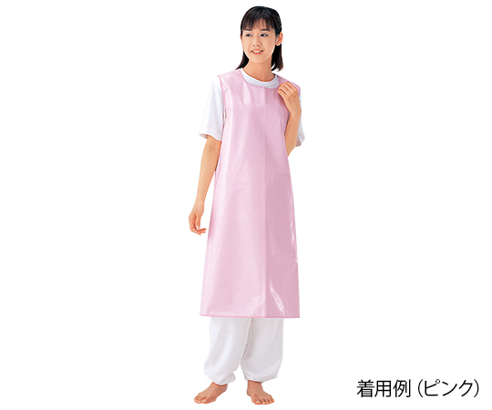 入浴介助エプロン （面ファスナータイプ） ピンク／M画像