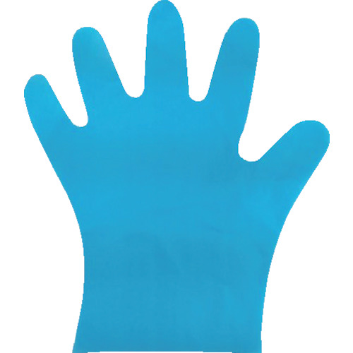 Ａｓａｈｉ　バイオマス　ポリエチレン手袋　フレッシュエンボス箱入　青ＳＳ（２００枚入）画像