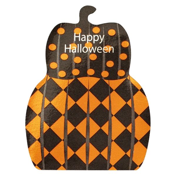 スウィーツ用品 ハロウィンケーキピック パンプキン-8(100枚) ヘッズ画像