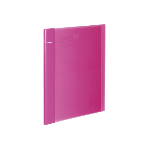 クリヤーブックα＜ノビータα＞（追加式）桃画像