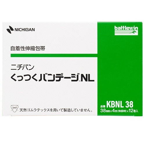 バトルウィン　くっつくバンデージNL　38mm×4m　1箱(12巻)画像