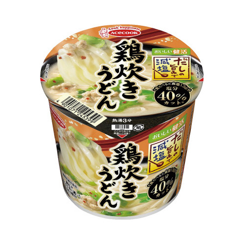 だしの旨みで減塩　鶏炊きうどん　１２個画像