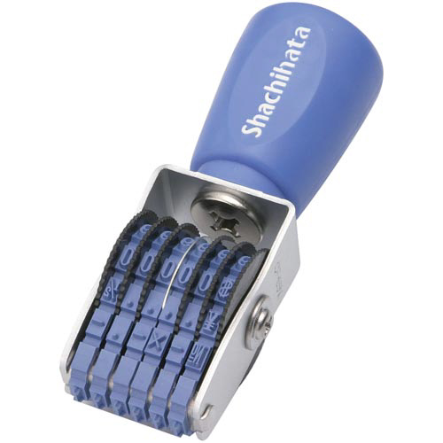 エルゴグリップ　回転ゴム印　６連５号　明朝体画像