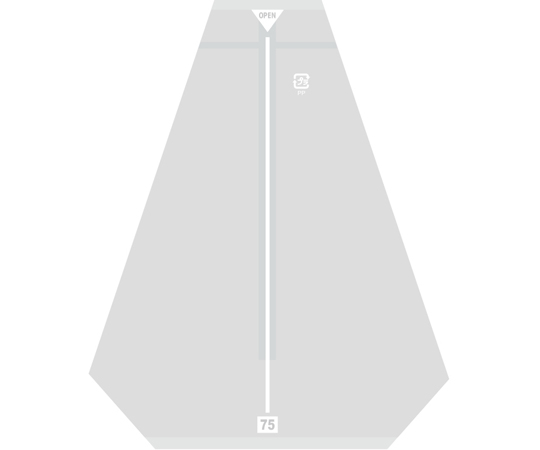 サンドイッチ袋 75 イージーカットタイプ ライン 白 100枚入画像