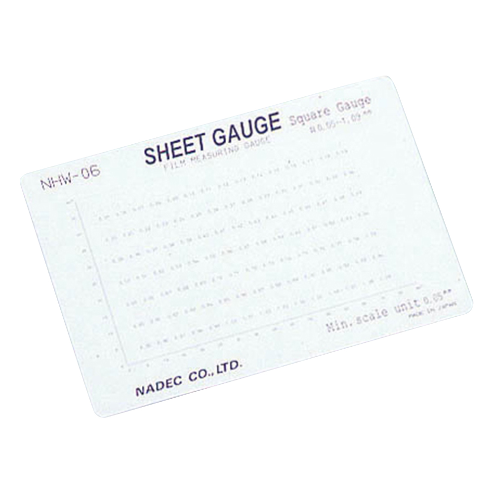 顕微鏡用スケール(シートゲージ)　スクエアゲージ画像
