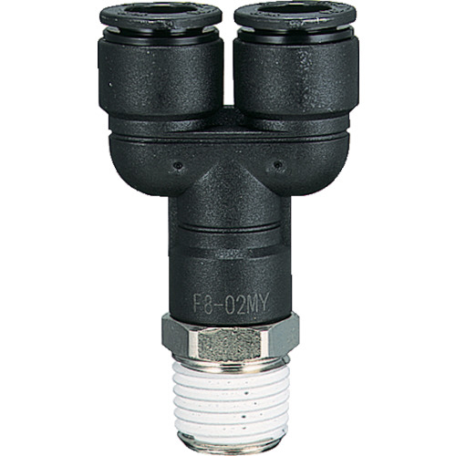 ﾌｧｲﾌﾞﾒｲﾙﾌﾞﾗﾝﾁﾜｲ 10mm R1/2 1個画像