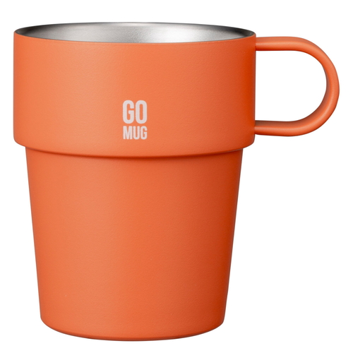 マグカップ 285ml GOMUG QAHWA 保温 保冷 ステンレス オレンジ画像