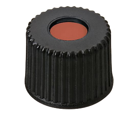 オートサンプラー用バイアル用 黒キャップ+セプタム（TFE/ゴム） 100個入画像