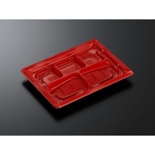 中央化学 弁当容器 CT いろは 23-17I 赤-BK 本体画像