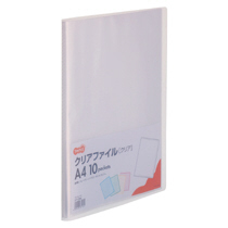 ｸﾘｱﾌｧｲﾙ A4ﾀﾃ 10ﾎﾟｹｯﾄ 背幅8mm ｸﾘｱ 1ｾｯﾄ(10冊)