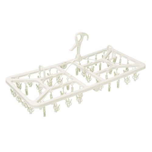 洗濯ハンガー 角ハンガー ベランダ用目隠しジャンボハンガー ピンチ48個付画像