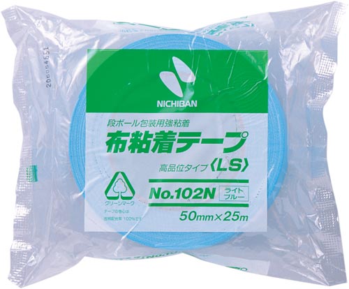 布粘着カラーテープ　５０ｍｍ×２５ｍ　ライトブルー画像