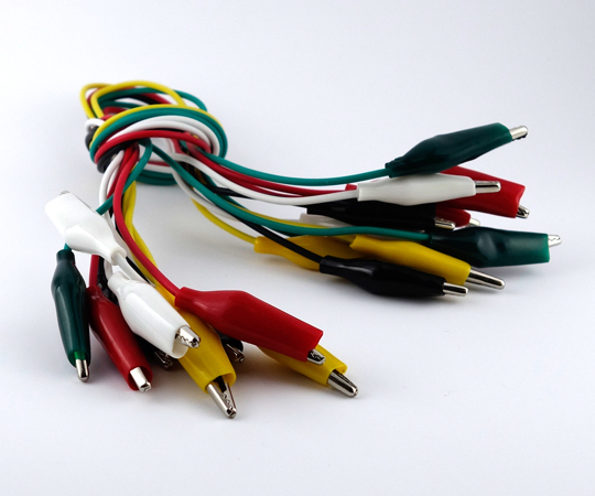 小型クリップ付コード　5色　40cm　10本入り