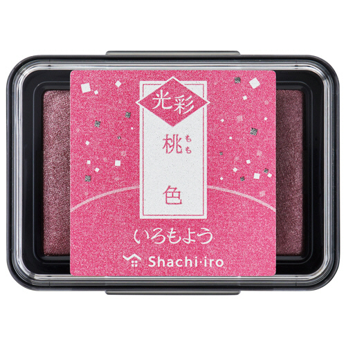いろもよう 光彩 ｽﾀﾝﾌﾟﾊﾟｯﾄﾞ 桃色(ももいろ) 1個画像