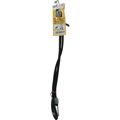 ｺﾞﾑ ﾀｲﾄｺﾞﾑﾛｰﾌﾟ金具付 6φ×90cm 1本画像