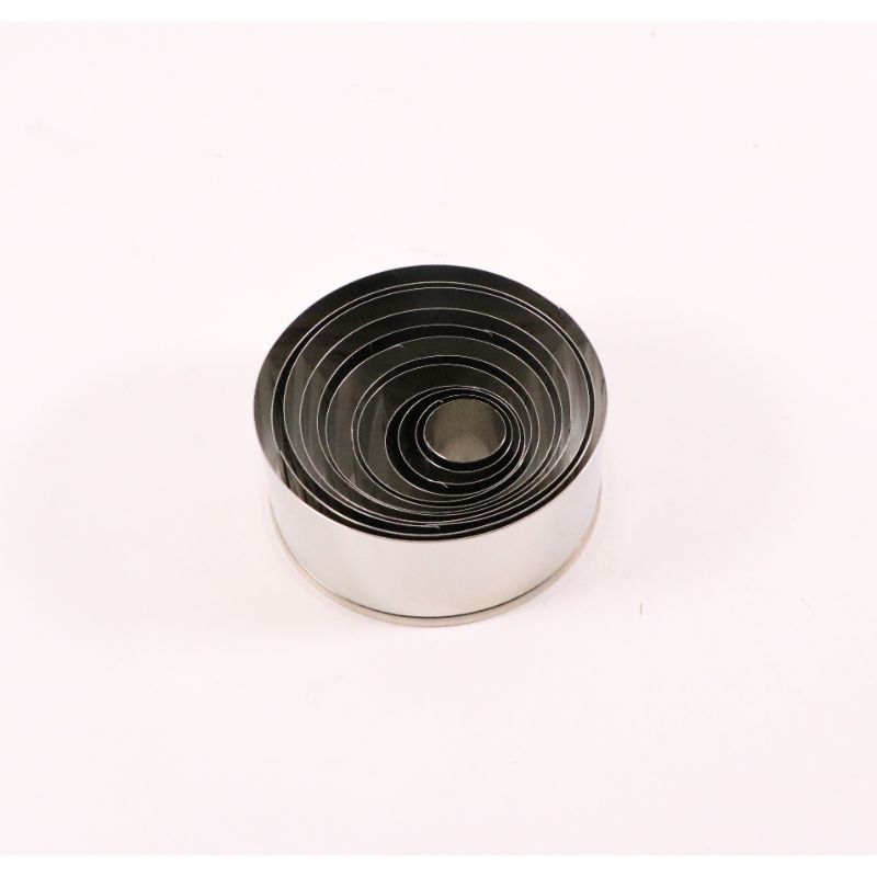 調理道具 18-8パテ抜12PC入(缶入)丸型 カンダ画像