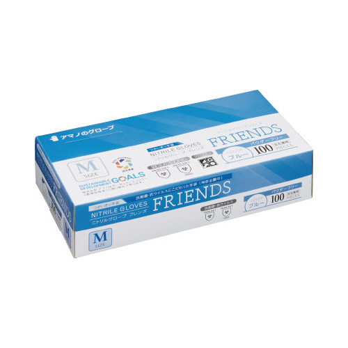 ニトリルグローブフレンズ　Ｍサイズ　１００枚入画像