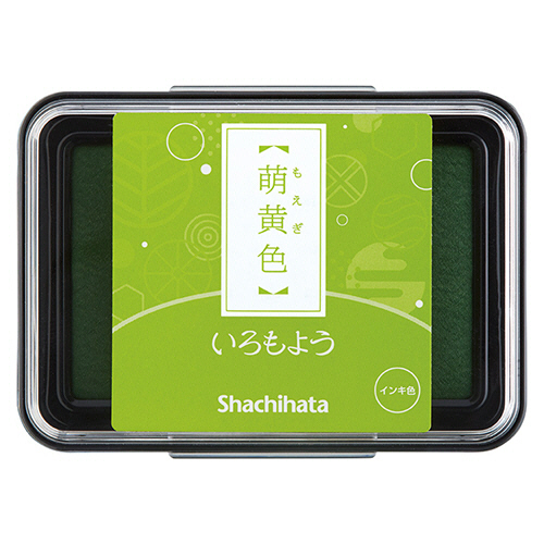 いろもよう ｽﾀﾝﾌﾟﾊﾟｯﾄﾞ 萌黄色(もえぎいろ) 1個画像