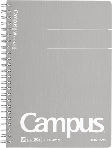 キャンパスノート（無地カットオフ）Ａ５　８０枚×５画像