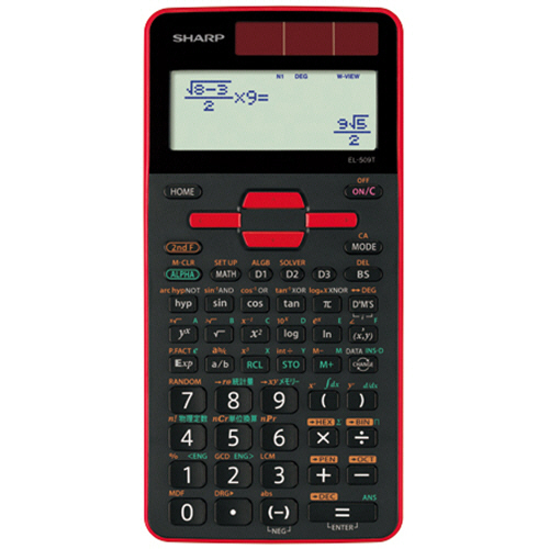 関数電卓 ｽﾀﾝﾀﾞｰﾄﾞﾓﾃﾞﾙ 10桁 ﾊｰﾄﾞｹｰｽ付 ﾚｯﾄﾞ 1台画像