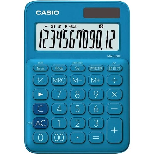 カラフル電卓　レイクブルー画像