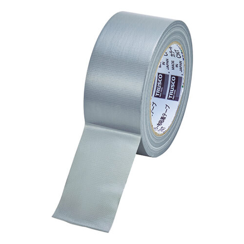 トラスコ中山 カラー布粘着テープ シルバー 50mm×25m CNT5025SV画像