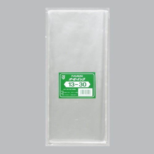 福助工業 テープ無 OPP袋 オーピーパック テープなし 13-30 100枚入画像