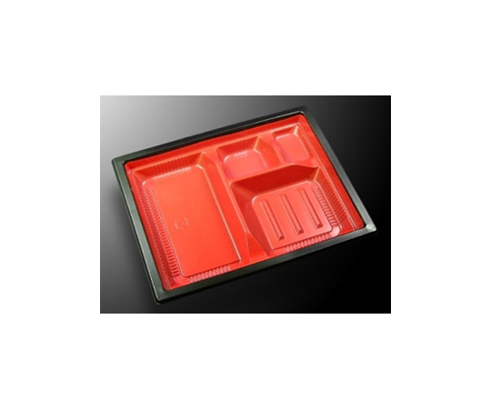 弁当容器 CT WF-22D-27 赤黒-BK身L 600枚画像