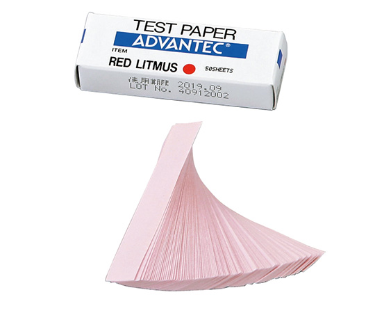リトマス試験紙　紙箱入り　赤画像