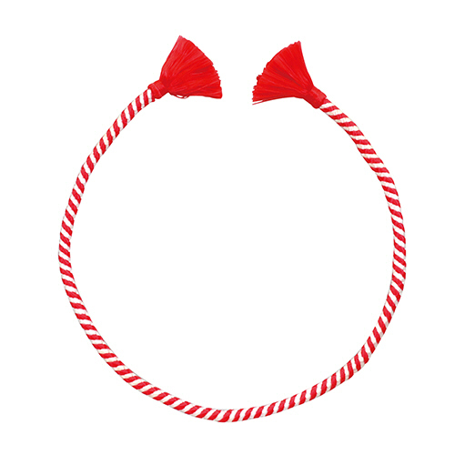 かんたんねじりはちまき 赤/白 1個画像