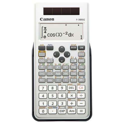 関数電卓 F-789SG-SL 10桁 教科書ﾋﾞｭｰ 445関数 19ﾒﾓﾘ ﾎﾜｲﾄ 1台