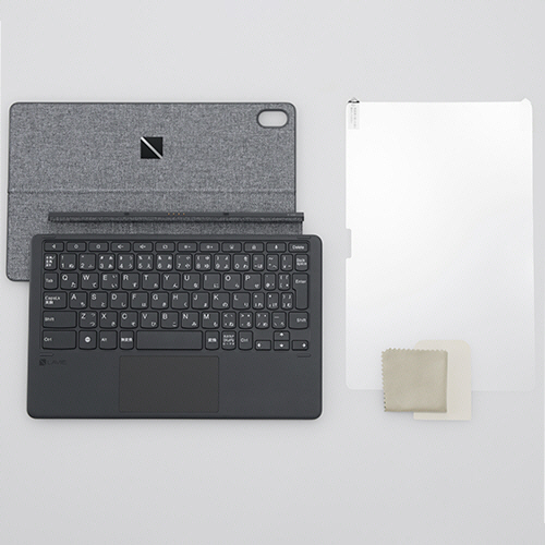 PC-T1175BAS/PC-TAB11201用ｽﾀﾝﾄﾞｶﾊﾞｰ付きｷｰﾎﾞｰﾄﾞ&液晶保護ﾌｨﾙﾑ 1個