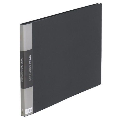 ｸﾘｱｰﾌｧｲﾙ ｶﾗｰﾍﾞｰｽ A3ﾖｺ 20ﾎﾟｹｯﾄ 背幅16mm 黒 1ｾｯﾄ(10冊)画像